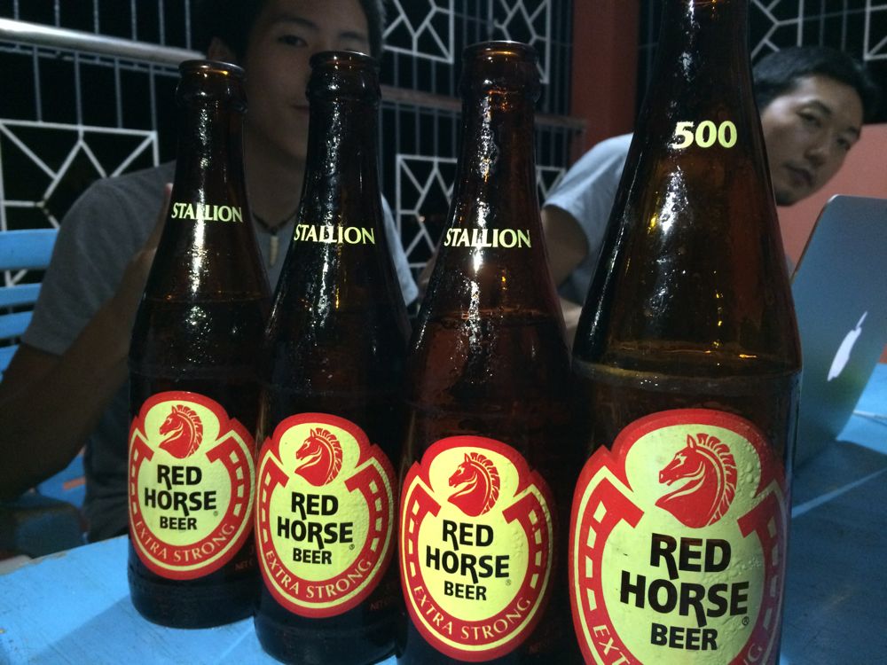 フィリピンのredhorseビール